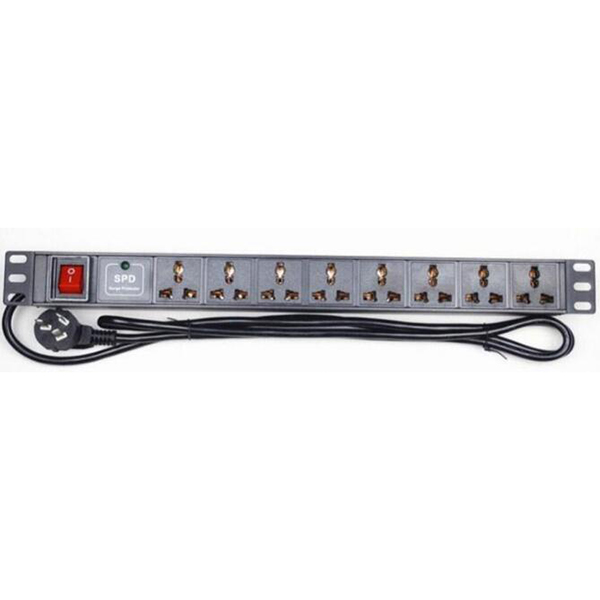 MD-P09  8 位 10A 万用孔+防雷 PDU